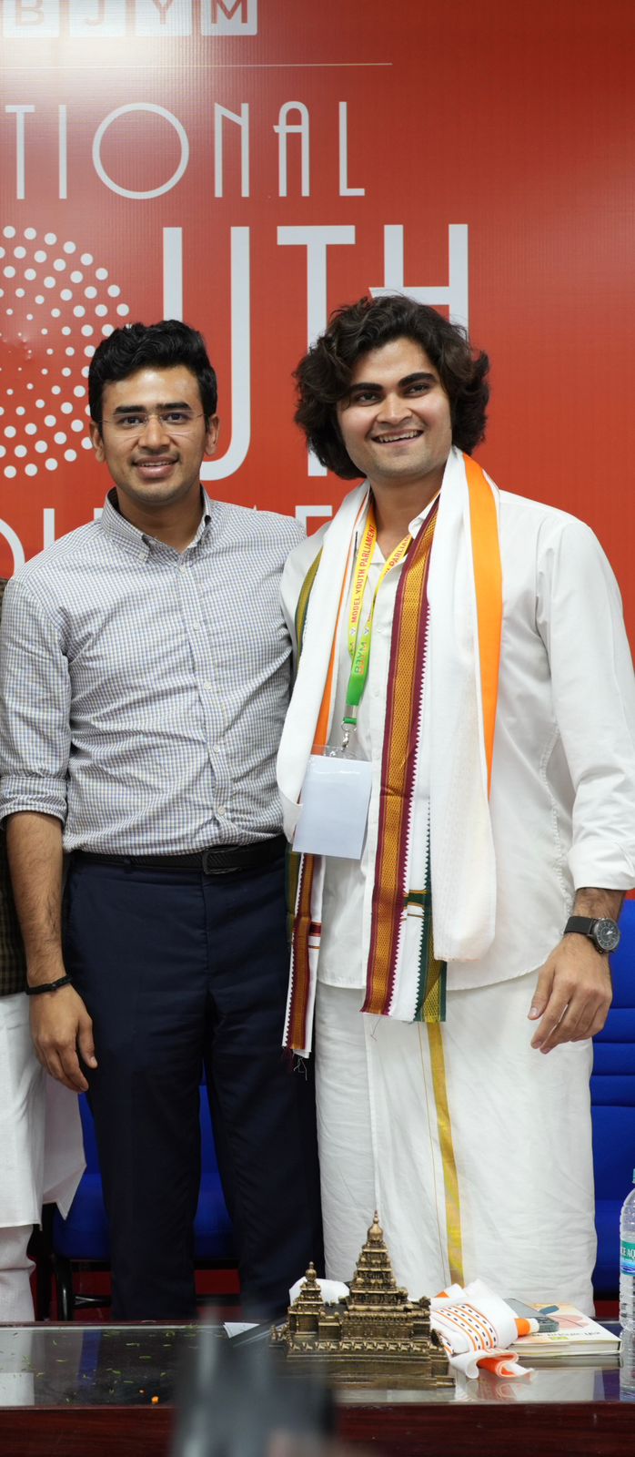 Mr. Aarsh Purohit with Mr. Tejasvi Surya