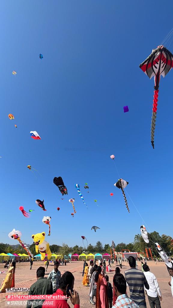 Kite Festival, Statue Of Unity, The Eloquent 